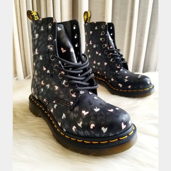 Dr. Martens Shoes - DR. MARTENS 1460 Pascal Heart Print Boots